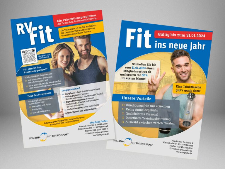 Mom digital grafikdesign sieg reha flyer sport