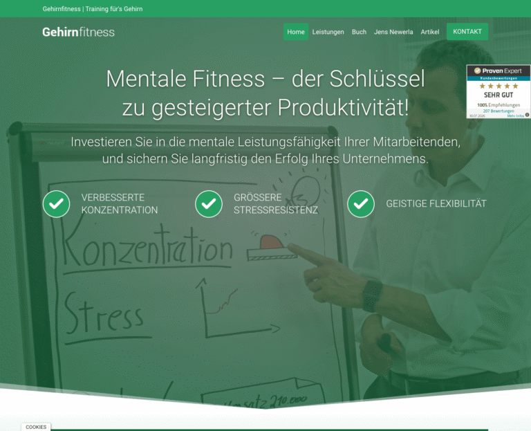 Mom digital webdesign gehirnfitness website home